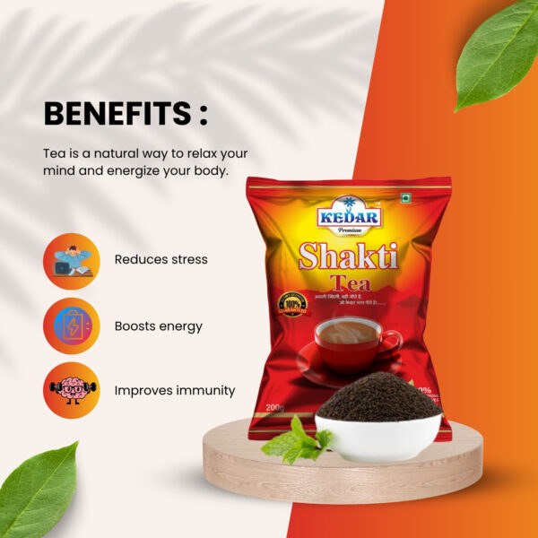 Kedar Shakti Tea – Strong Morning Tea for Daily Home Use – 200g - Image 2