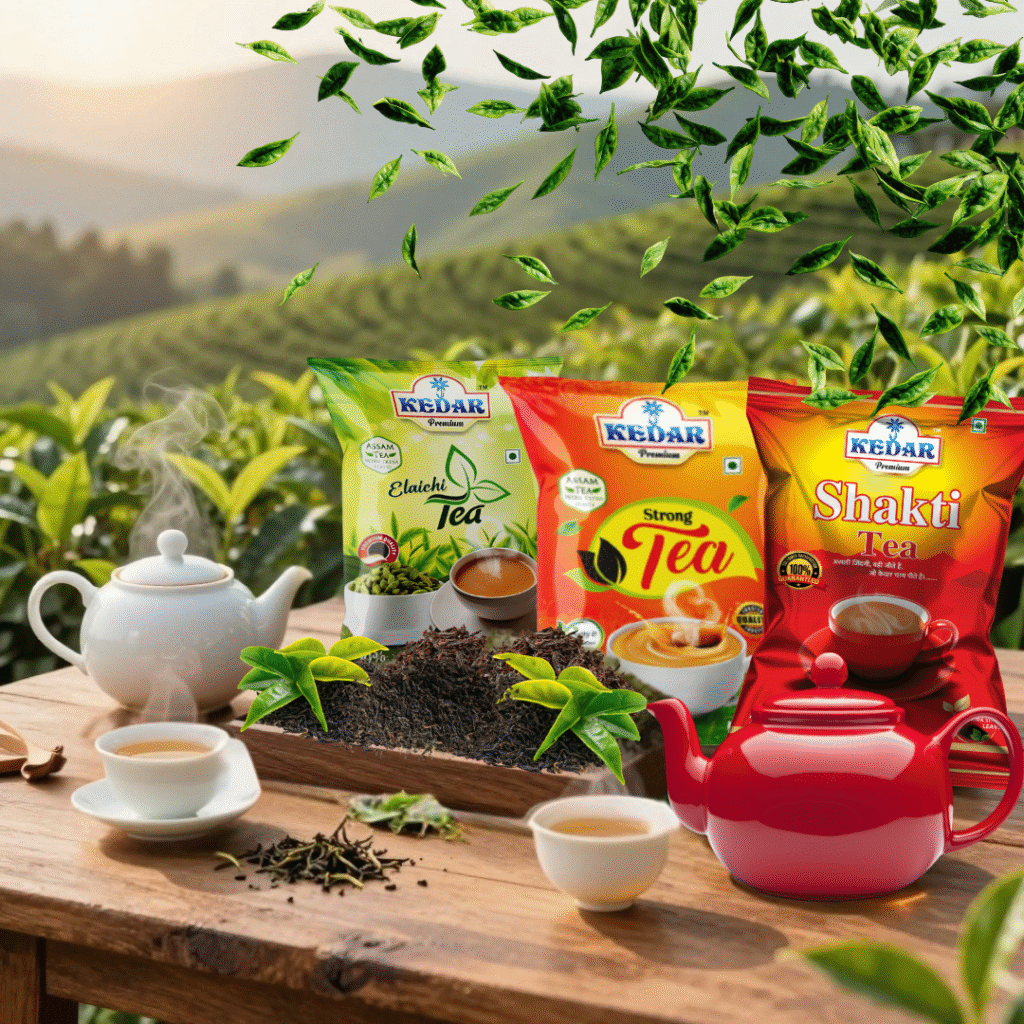 Kedar, Kedar Tea, Kedar Premium Tea, Kedar Shakti Tea, Kedar Strong Tea, Kedar Elaichi Tea, Kedar Assam Tea